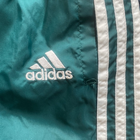 90s - Y2K Forest Green Adidas Track Pants - Picture 2 of 4